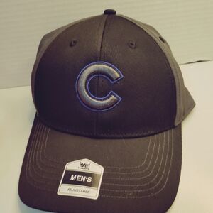 Black Baseball Cap with Baseball Sticker